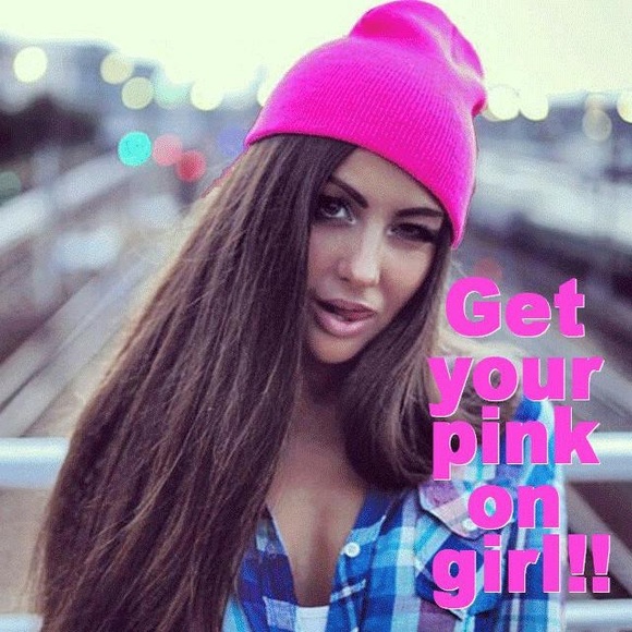 Cute Pink Beanie Warm Winter Hat - Go pink! - Picture 5 of 6